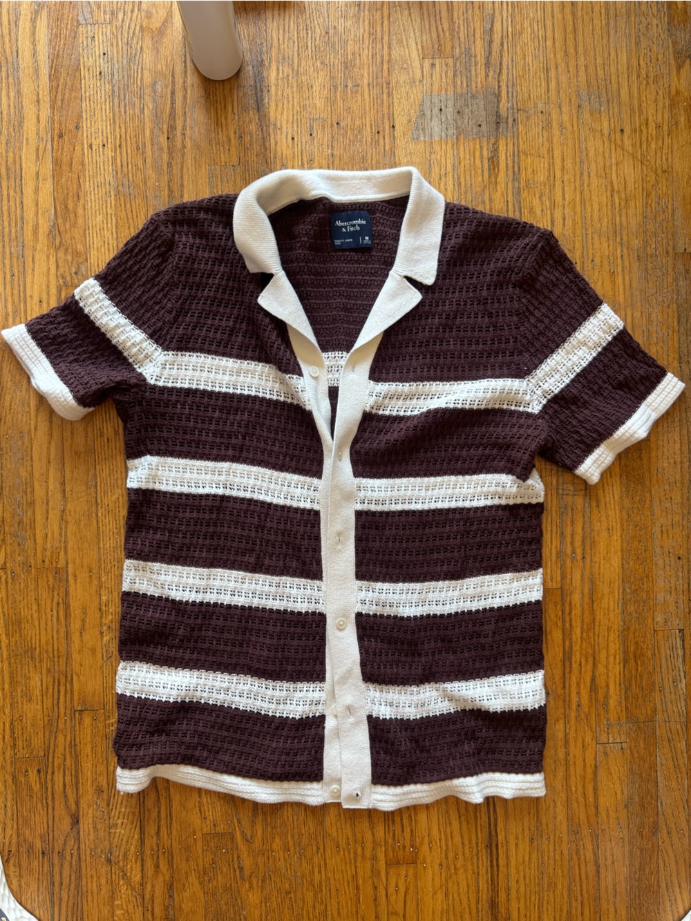 A&F Crochet S/S Shirt